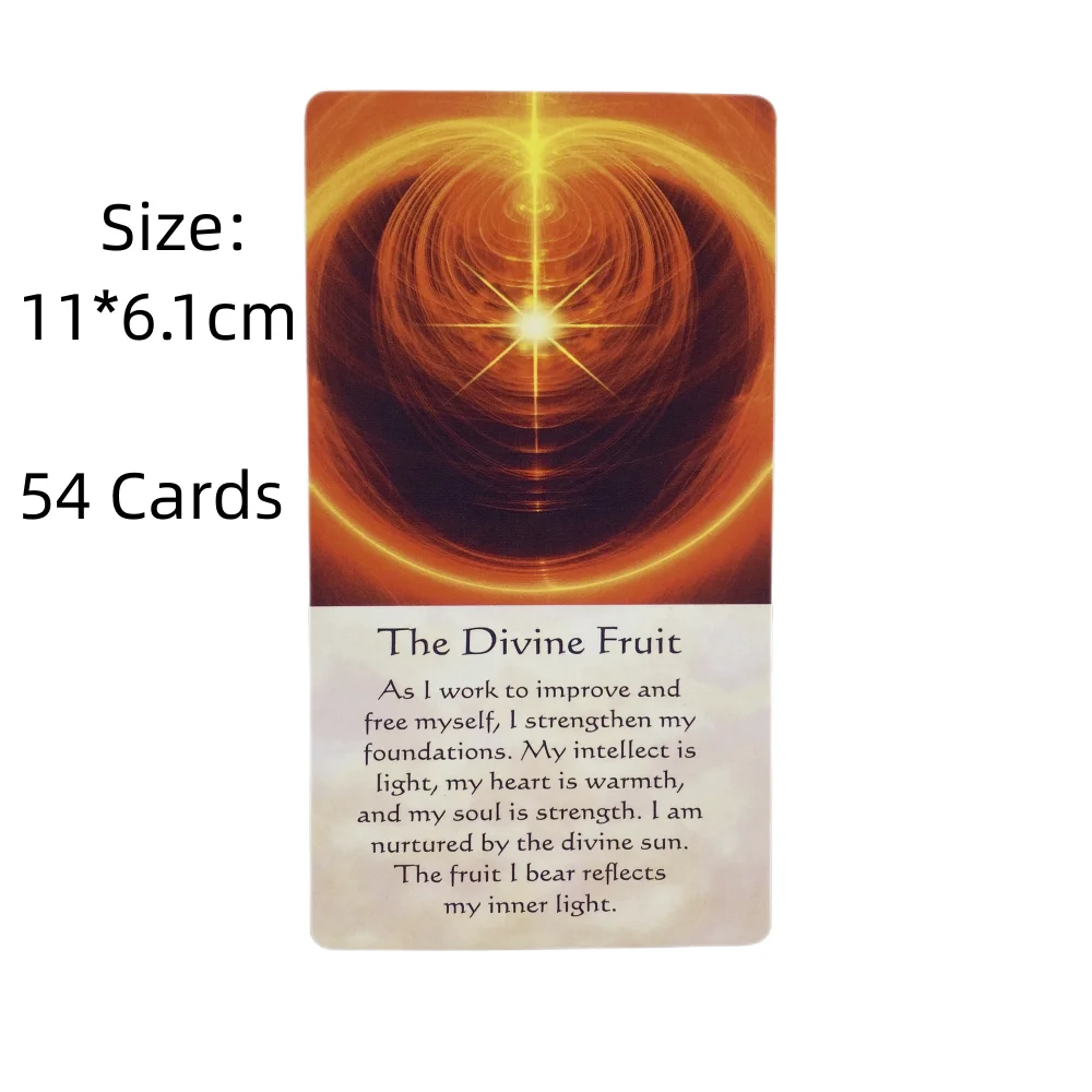 بطاقات أوراكل للطاقة الشفاءية A 54 رؤى التارو الإنجليزية العرافة