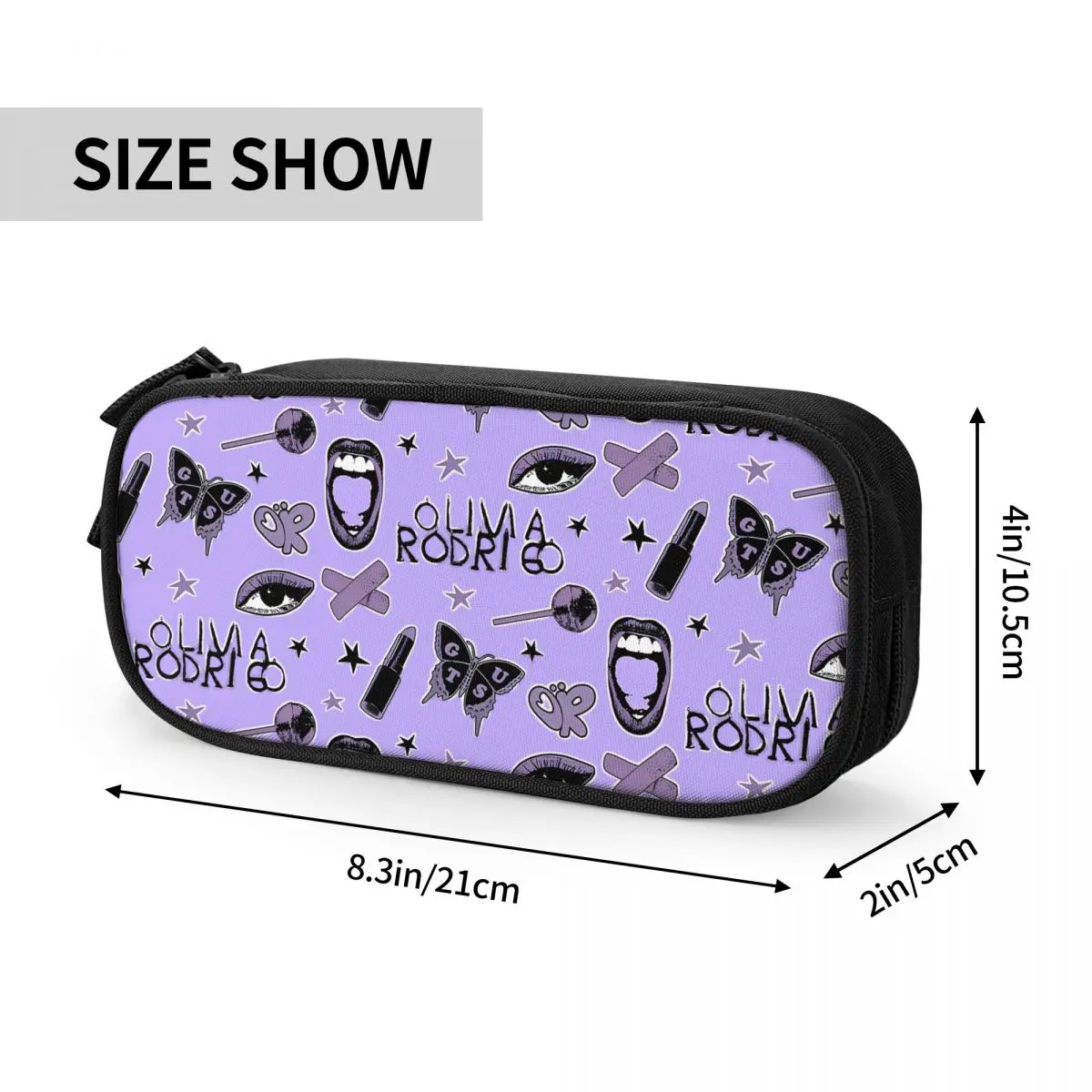 Imagem -06 - Spill ur Vampire Sour Olivias Lápis Cases Grande Bolsa de Armazenamento Material Escolar Papelaria Zipper para Meninas e Meninos