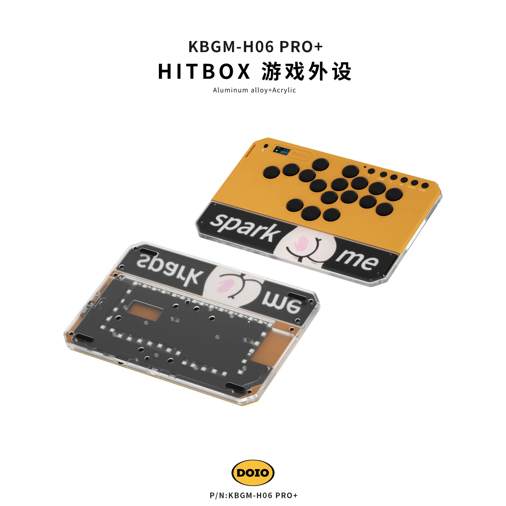 DOIO HITBOX KBGM-H06 PRO Plus Wired Keyboard Upgradable Wireless