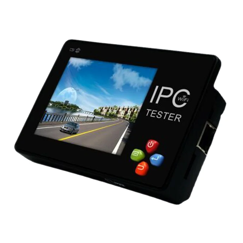 Pulso portátil 3,5" probador de cámara CCTV analógica de red IP LCD táctil integrado en control WIFI/PTZ
