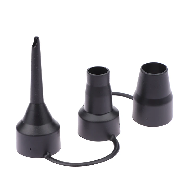1Set 3 Sizes Portable Quick For Air Pump Deflate Head Plastic Pool Sofa Beach Toys Replacement Nozzles Mouthpiece.