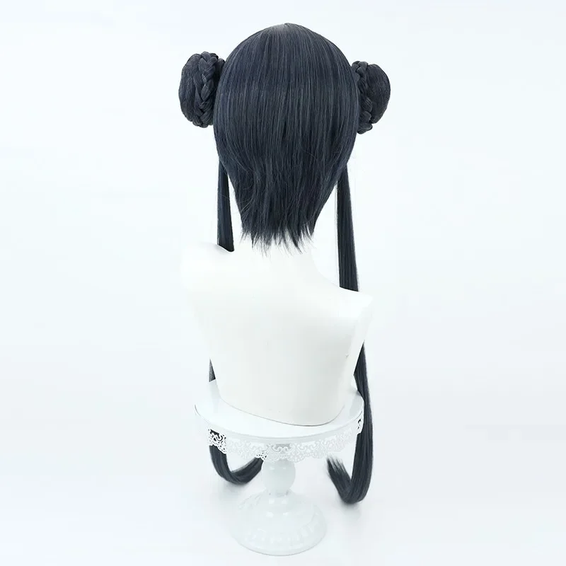 Gioco Blue Archive Kisaki Parrucca Cosplay Halloween Party Prop Capelli sintetici Fibra resistente al calore + cappuccio per parrucca