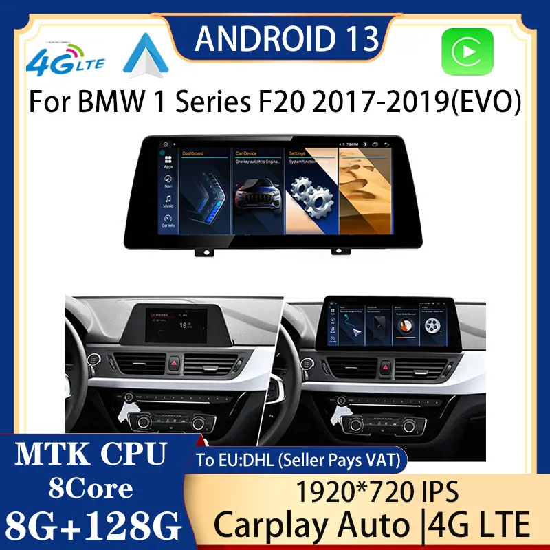 

Factory Pricec Android 13 For BMW 1Series F20 ID8 EVO 2018-2020 Car Multimedia Video Players Gps Navigation Carplay Auto Stereo