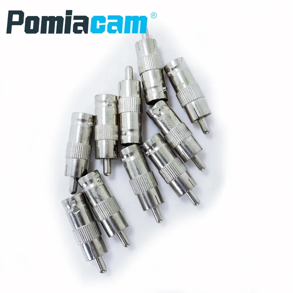 B-R 10pcs/20pcs/50pcs optional CCTV Connector Plug BNC Female to RCA male Jack Video Adapter/BNC Connector for CCTV camera