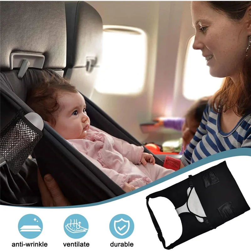 ABGE-Children' S Seat Extension For Airplane, Baby Aeroplane Bed For Baby And Toddler, Baby Bed For Air Travel