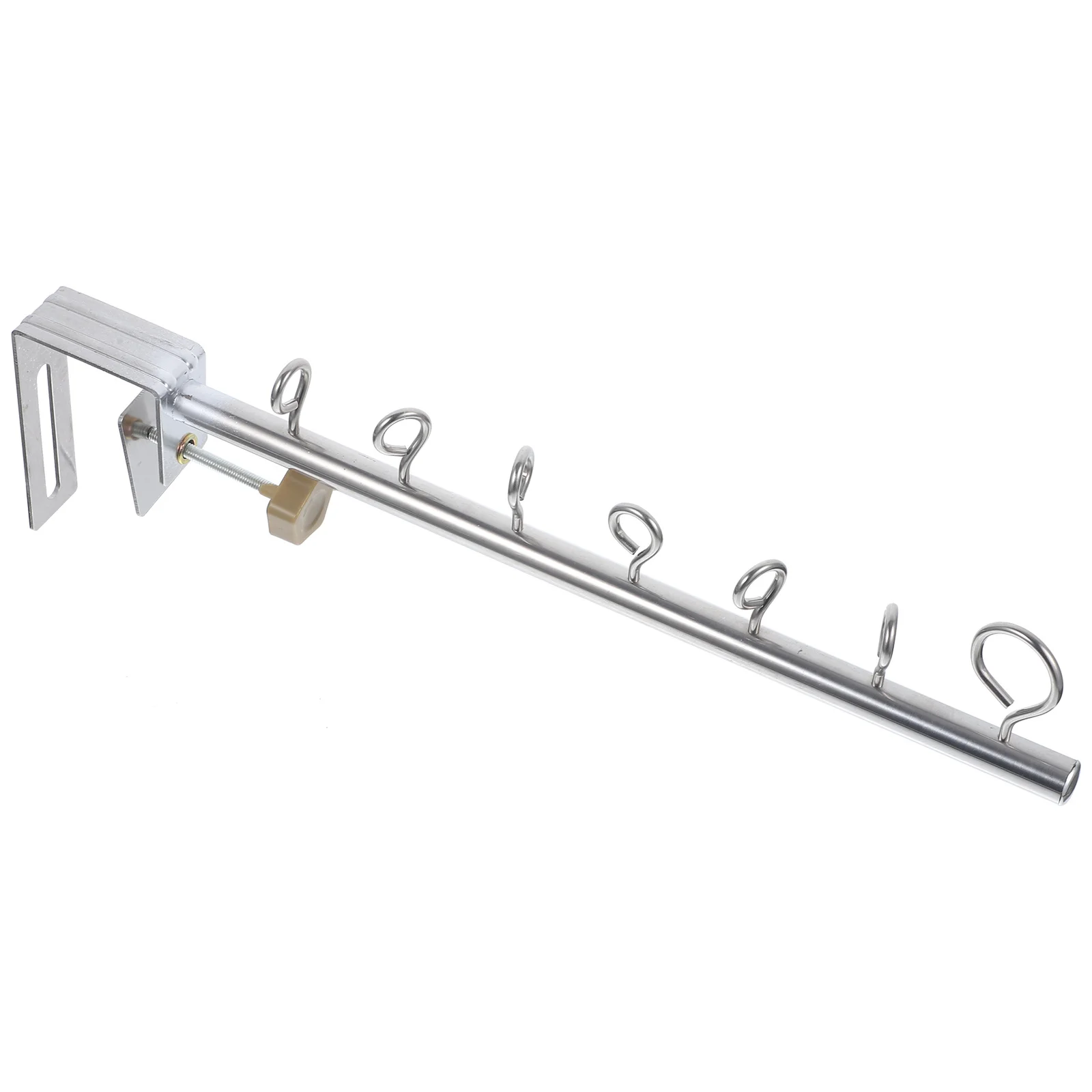 

Detachable Drying Rack Balcony Laundry Hanger Multi-Hole Design Stainless Steel Clothes Holder Easy Installation