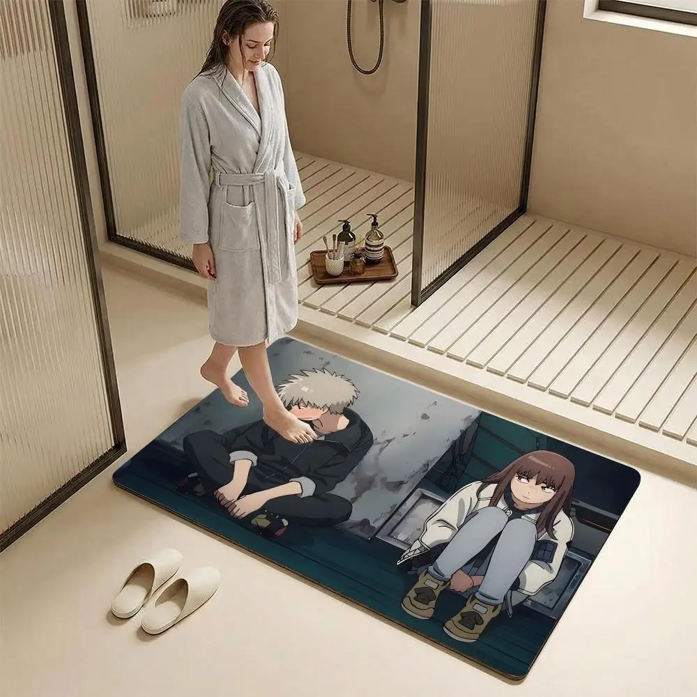 H-Heavenly D-Delusion ANIME Floor Mat Diatomite Bath Mat – Highly Absorbent, Non-Slip, Quick-Drying Bathroom Rug