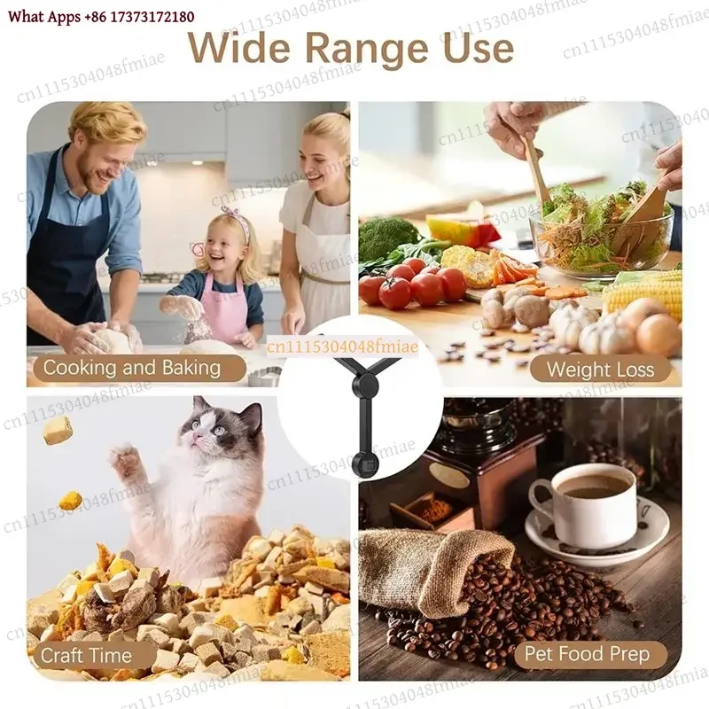 BOFO Digital Folding Food Electronic Scale, Portable Mini Pocket Kitchen Scale In Grams Ounces, Compact Design For Home Use