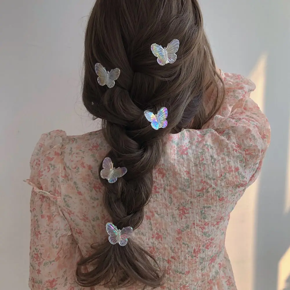 Fashion Butterfly Sweet Girl 5Pcs Headband Headwear Hair Clips Hairpin