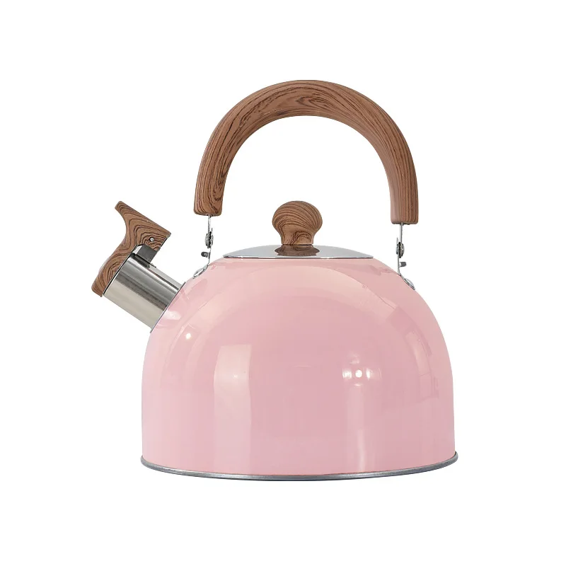 

LTT Pink Stainless Steel Whistle Kettle Flat Bottom Whistle Kettle Whistle Kettle