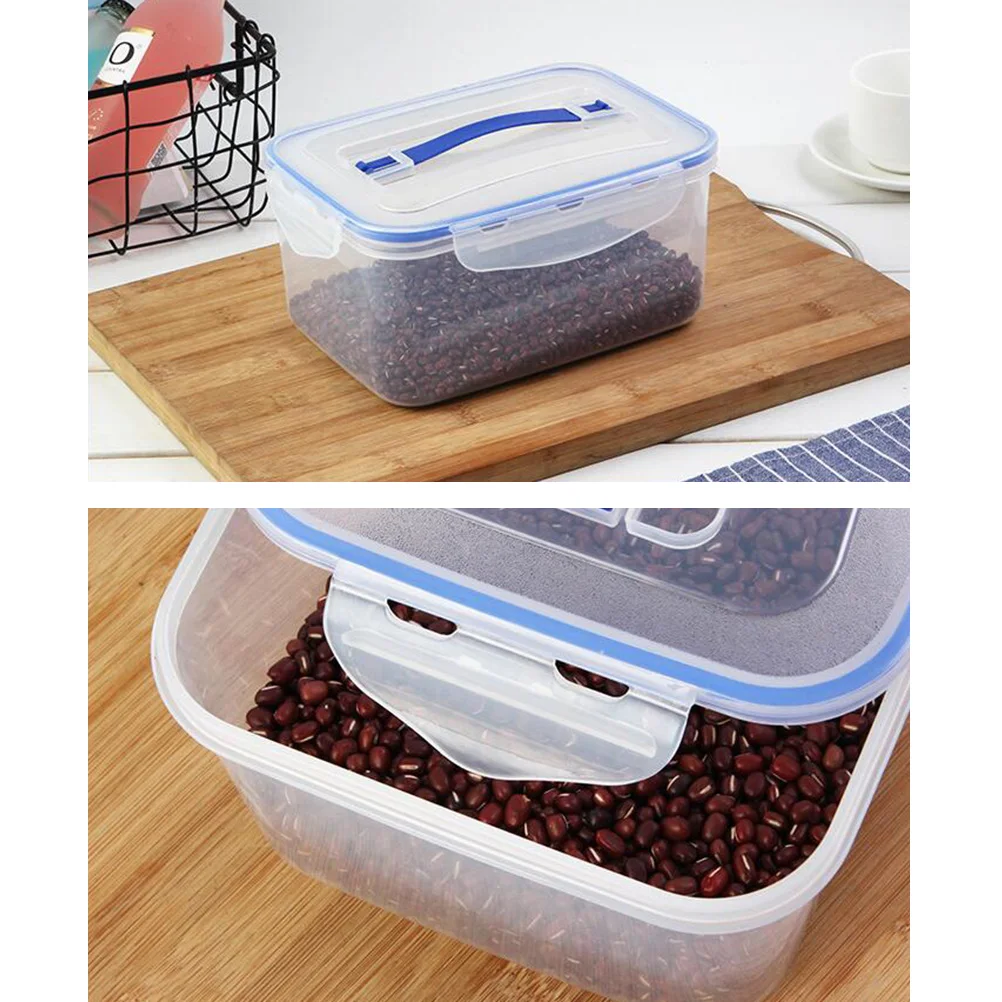 

Sealed Crisper Food Container Wit Hhandle with Lid Refrigerator Rectangular Boxes Containers Lids