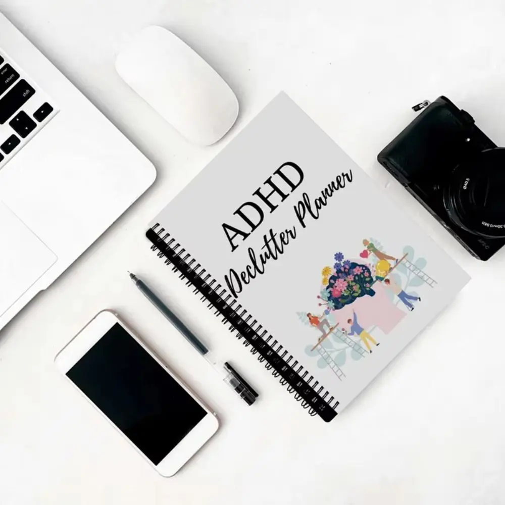 دفتر مخطط السفر لمجلات المسافرين، دفتر ملاحظات احترافي للطلاب، مخطط سفر حلزوني، غلاف فني وردي