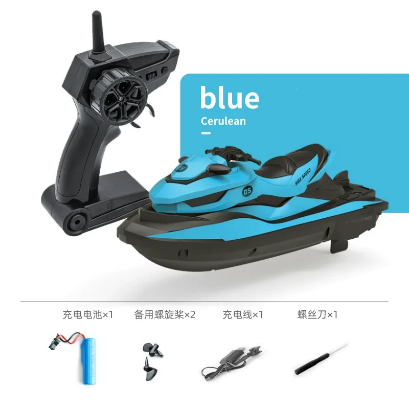New LM13-A 2.4G High Speed Remote Control Jet Ski Waterproof RC Boat Low Battery Alarm Electric Water Sports Hobby Toys Gifts