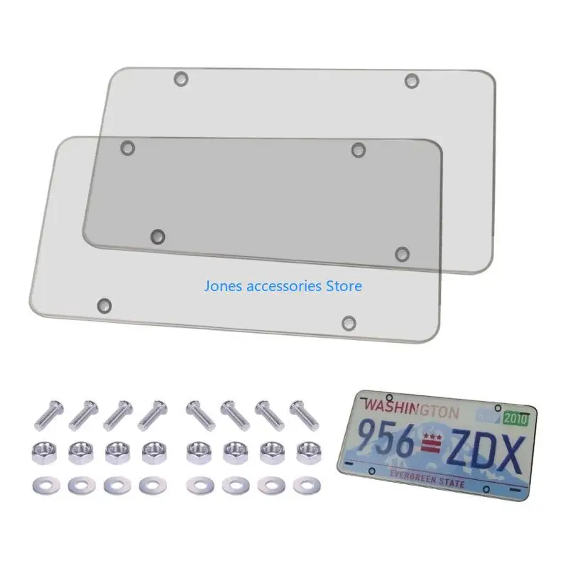 

W8KD Cover Shield Unbreakable Holder License Plate Frame Car Truck Decoration Frame