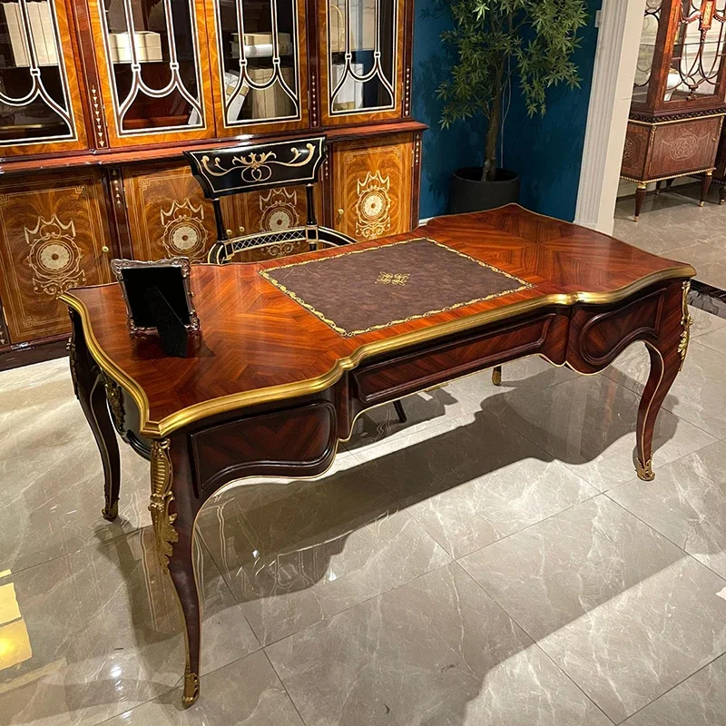 Home Furniture Desk Luxury Classical Wooden Home Desk