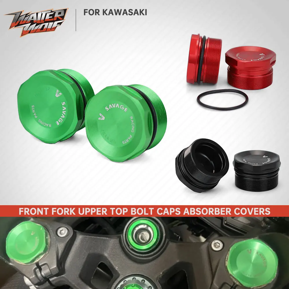 Tapas Decorativas para la Horquilla Delantera de Motocicleta para Kawasaki Vulcan S 650 Z750 Z650 Z500 Z400 NINJA 400 500 650 W800 ER-6N