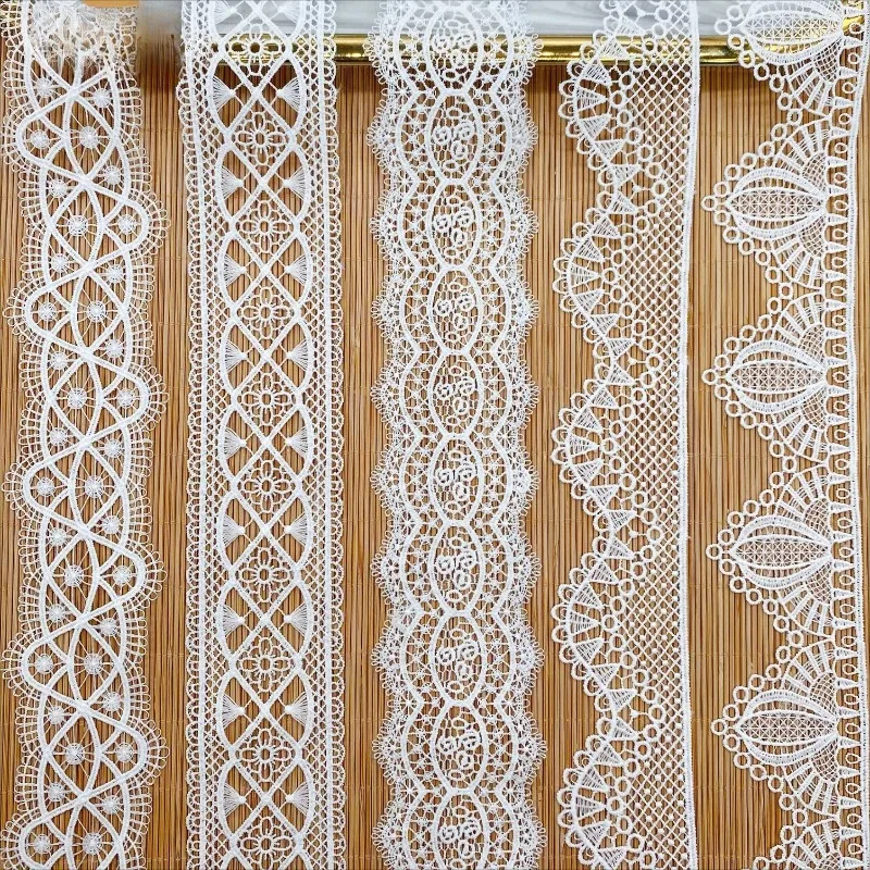 

10 yards Water-soluble Lace Milk Silk Computer Embroidery Fabric Lace