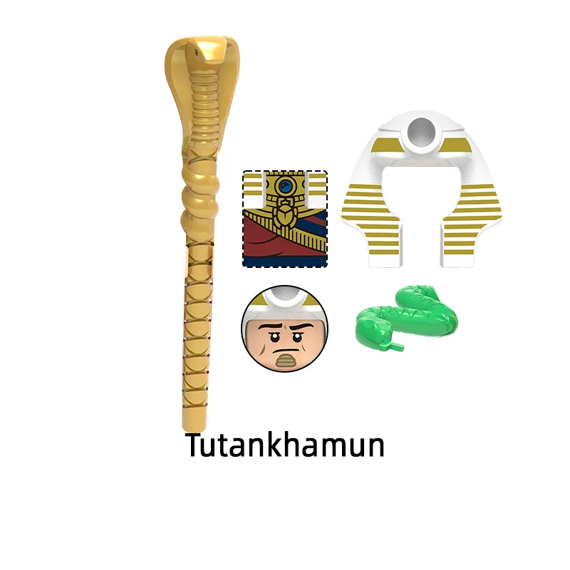 The X0163 Saint Seiya Aborigines Tutankhamun Hun Warrior Ares Athena Evil Knight Chief Model Blocks MOC Bricks Gifts Toys