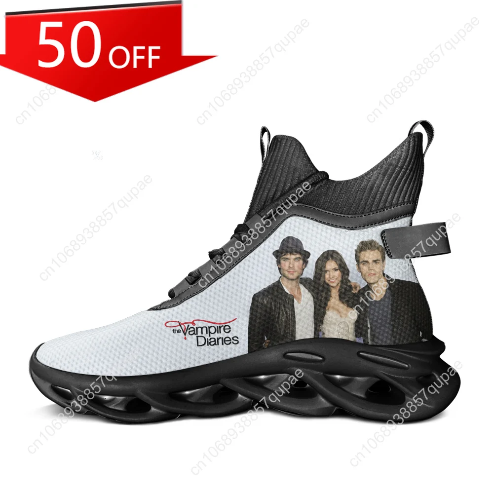 

The Vampire Diaries Top Flats Sneakers Damon Salvatore Men Women Sports Running Shoes Sneaker