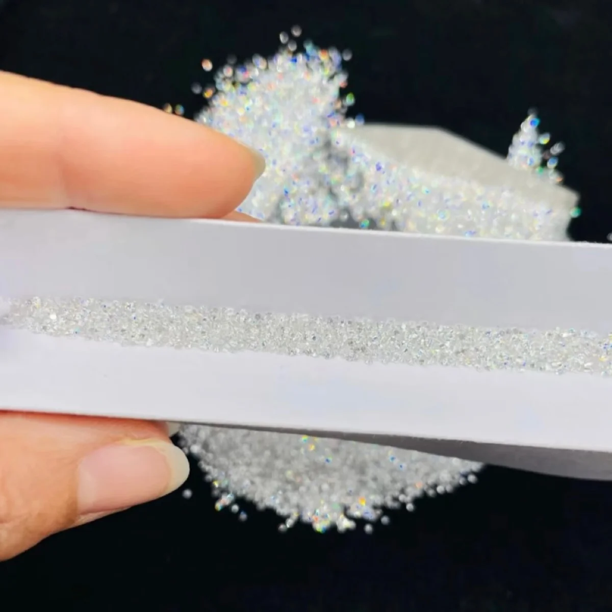 1ct 0.9-3.0 مللي متر قطع مستديرة المشاجرة مختبر نمت الماس DEF VS-VVS فضفاض صغير الماس لإعداد المجوهرات