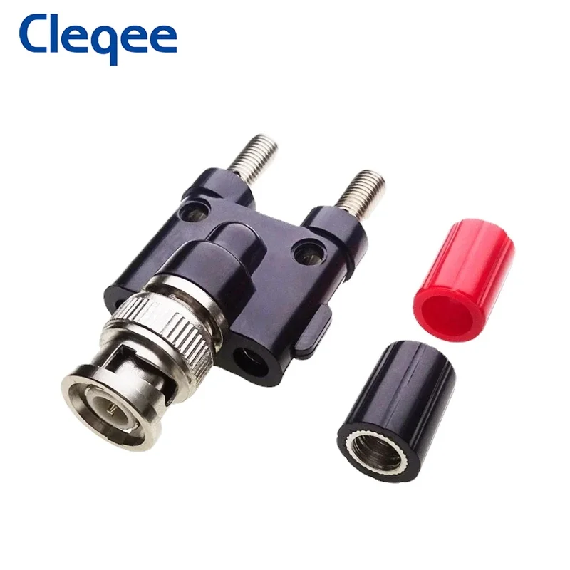 Cleqee P7009อะแดปเตอร์ BNC ตัวผู้-กล้วยตัวเมียคู่4มม. สายเชื่อมต่อสัญญาณอะแดปเตอร์ตัวเชื่อมต่อตัวเมีย5ชิ้นตัวเชื่อมต่อสายต่อสายแบบ Q9