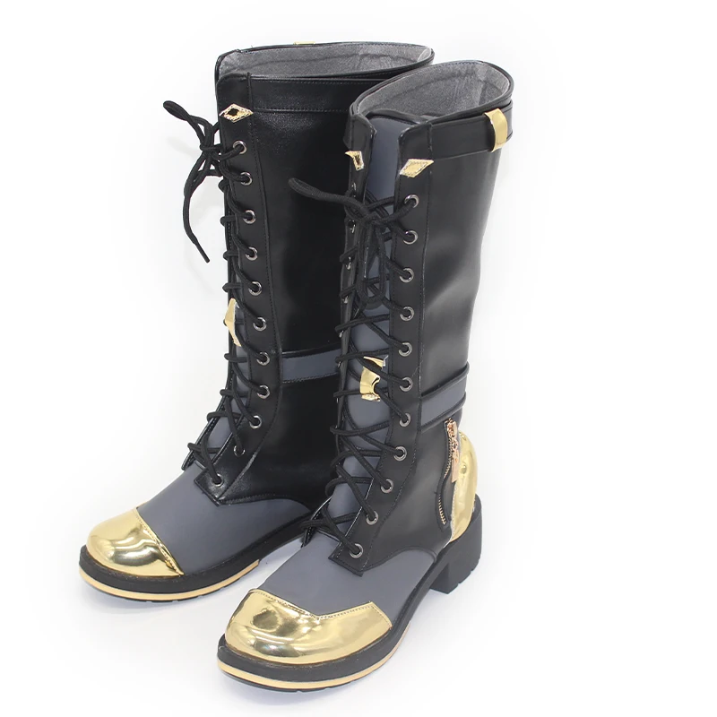 Uma-musume Pretty Derby Stay Gold Cosplay Schuhe Maßgeschneiderte Schwarze Stiefel Anime Halloween Party Karneval Rollenspiel Schuhe Frau Männer