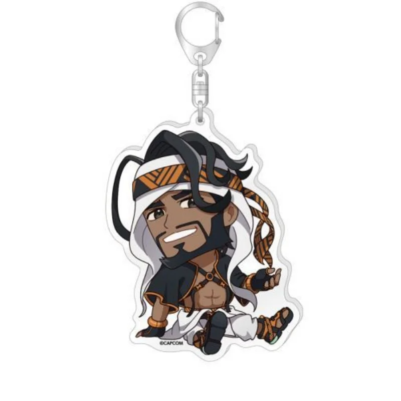 Classic Cartoon Style GameAcrylic Keychain Accessories Bag Chun Li Ken Capcom Hadouken Jewelry Gamer Fans Gifts Bag Pendant 6cm
