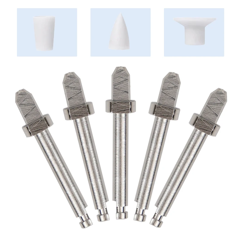 

5Pcs Dental Polishing Shank Mandrel CA 2.35mm Shank Rotary Tool for Silicone Composite Polisher