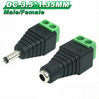 4/10Pcs 3.5x1.35mm DC Power Male Female Plug Jack Connector Adapter For LED Strip Light Camera