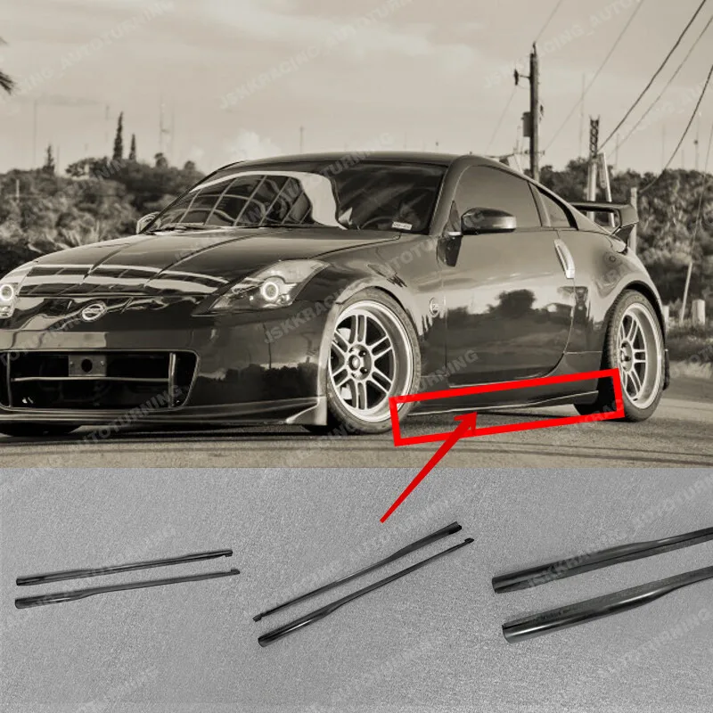 

For Nissan 350z z33 Side Skirt Step Extension Addon Underboard FRP Unpainted