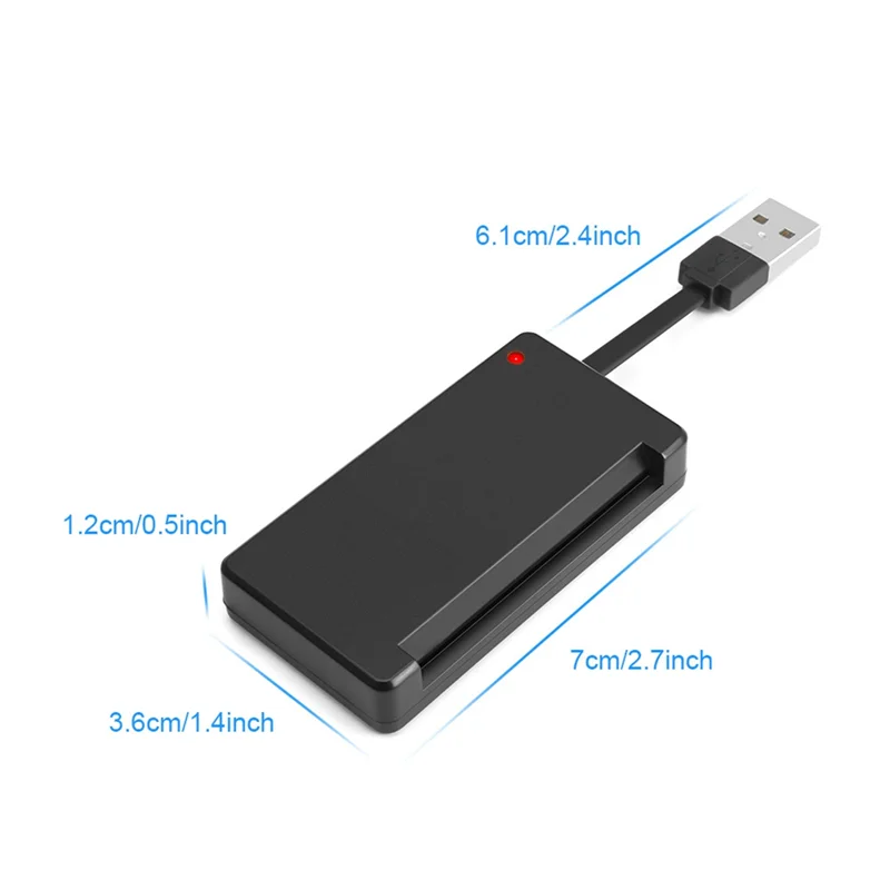 B27B USB2.0 Multifunctionele universele smartcardlezer voor SIM/telefoonkaart Universele smartcardlezer