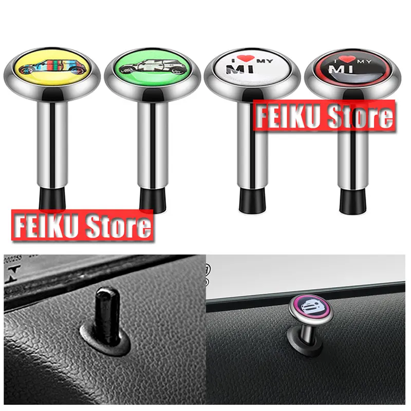 3D Metal Steel Door Lock Pin Knob Door Safety Bolt For MINI Cooper S JCW F54 F55 F56 F57 F60 R55 R56 R57 R58 R59 R60 R61