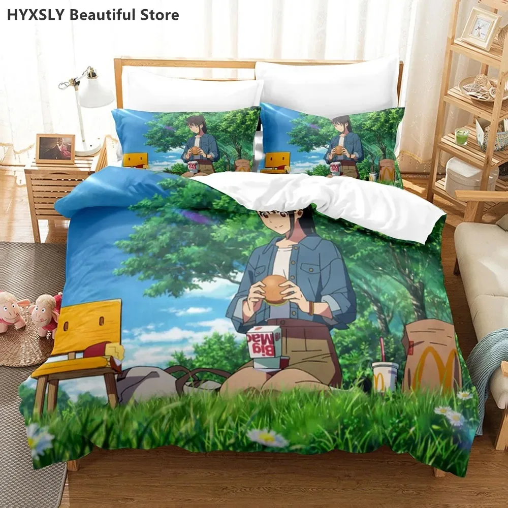 Suzume no Tojimari Bedding Set 3D Anime Polyester Quilt Cover Pillowcases Queen King For Kids Gift Anime Duvet Cover Sets