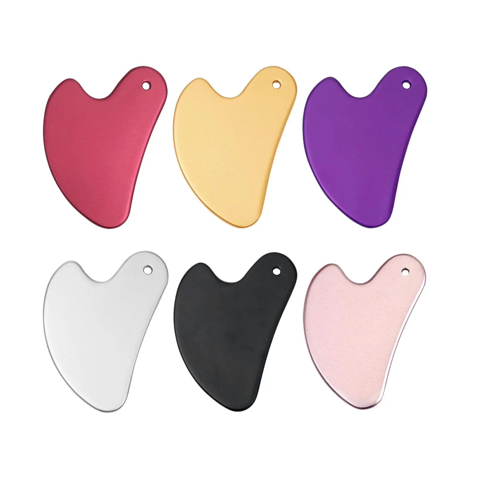 

Metal Gua Sha Facial Massage Tool Smooth Surface Close Fitting Multifunction