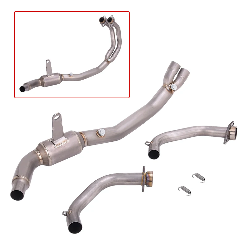 Slip On For YAMAHA YZF-R3 YZF-R25 MT-03 MT-25 YZF R25 R3 MT03 MT25 2025 2026 Motorcycle Exhaust Escape System Front Link Pipe