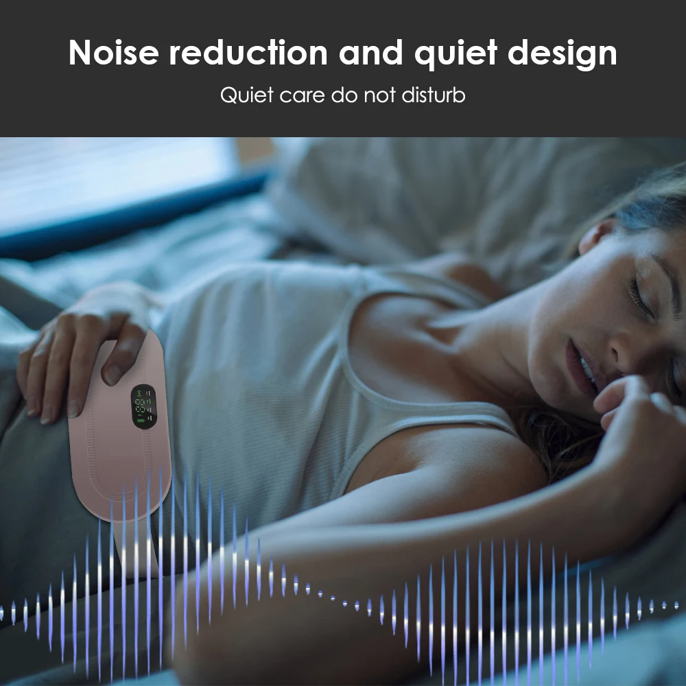 Periode Kramp Massager Vibrerende Verwarming Riem voor Menstruatie Taille Maag Abdominale Warme Paleis Riem Vetverbranding Massage