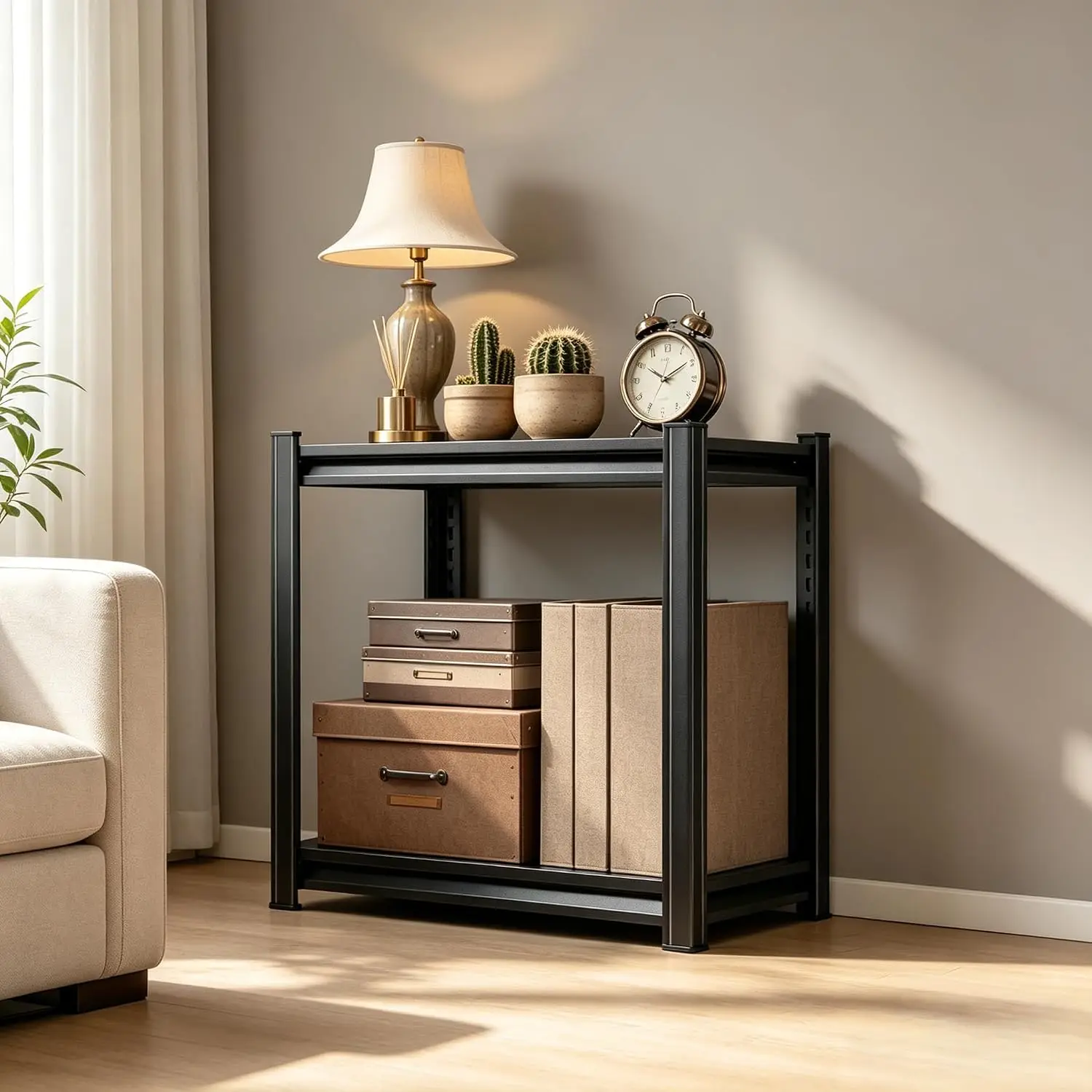 2-Tier Metal Bookshelf 14