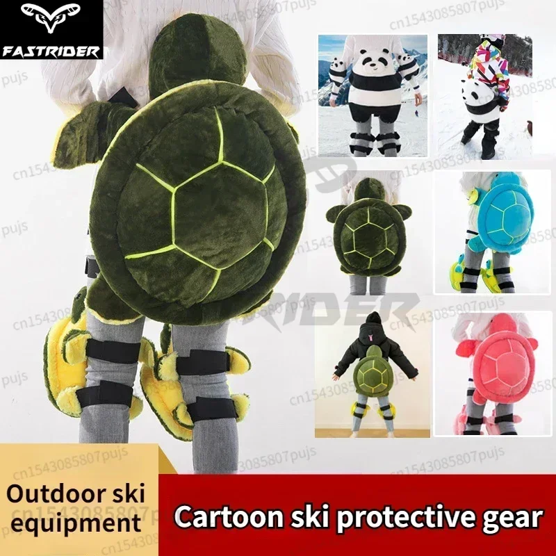 Adult Kids Butt Pad for Skiing Soft Hip Pad Snowboard Knee Pads Soft Turtle Hip Protection Skiing Protector Pads Ski Accessory