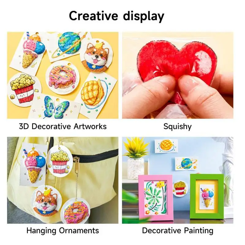 Magic Foam Texture Painting Kit Magic Foam Paper Paint Kit Learning Games Sensory Toys Educational Toys Interactive Crafting