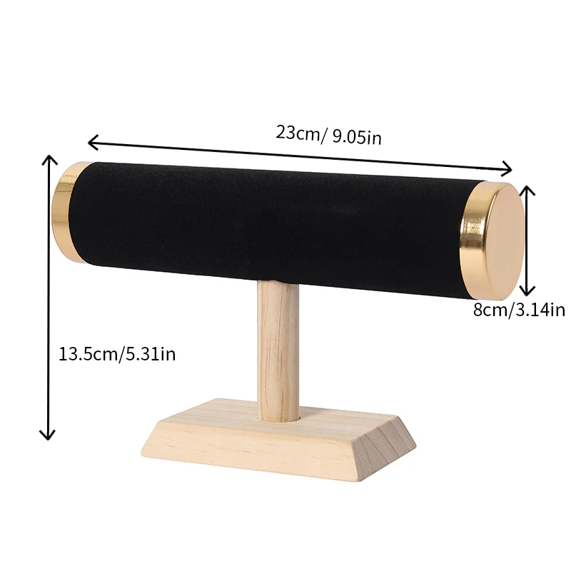 Jewelry Bracelet Display Stand Vertical T Bar Tower Organizer for Hair Band Home Organization Scrunchies Desktop Showcase