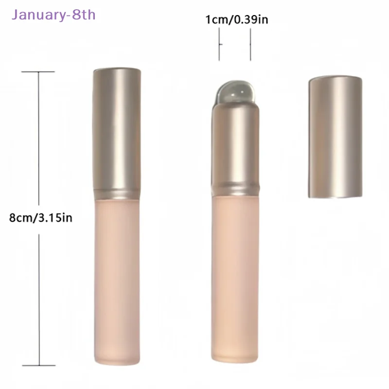 Silicone Round Head Soft Lip Brush para Mulheres e Meninas, Ferramentas Cosméticas, Pincéis de Maquiagem, Aplicação de Batom, Borrão