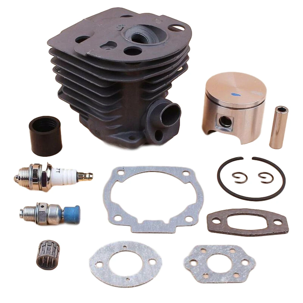 Kit de Pistão do Cilindro com Kit de Ingestão para Husqvarna Peça Motosserra Junta para Husqvarna 50 51 55 Nikon 46 mm Conjunto