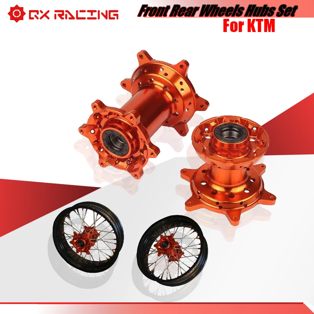 

36 Holes Front Rear Wheels Hubs Set For KTM EXC SX SXF XC XCF XCW XCFW EXCF 125 250 350 450 525 530 2003-2017 Motorcycle Rims