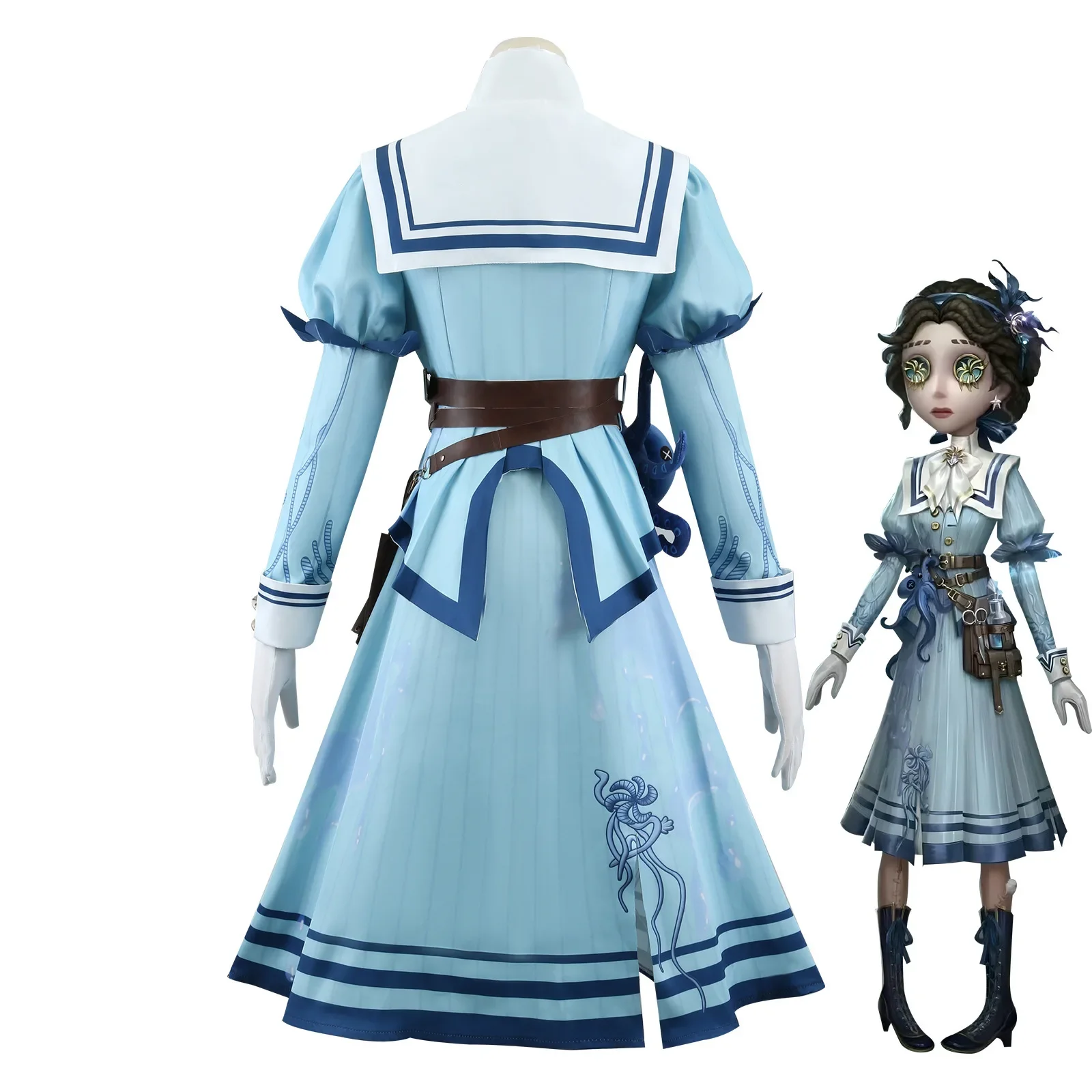 Disfraz de Cosplay de flor eterna de Doctor Identity V, vestido de marinero femenino con traje de Halloween de calamar, gran oferta 2025