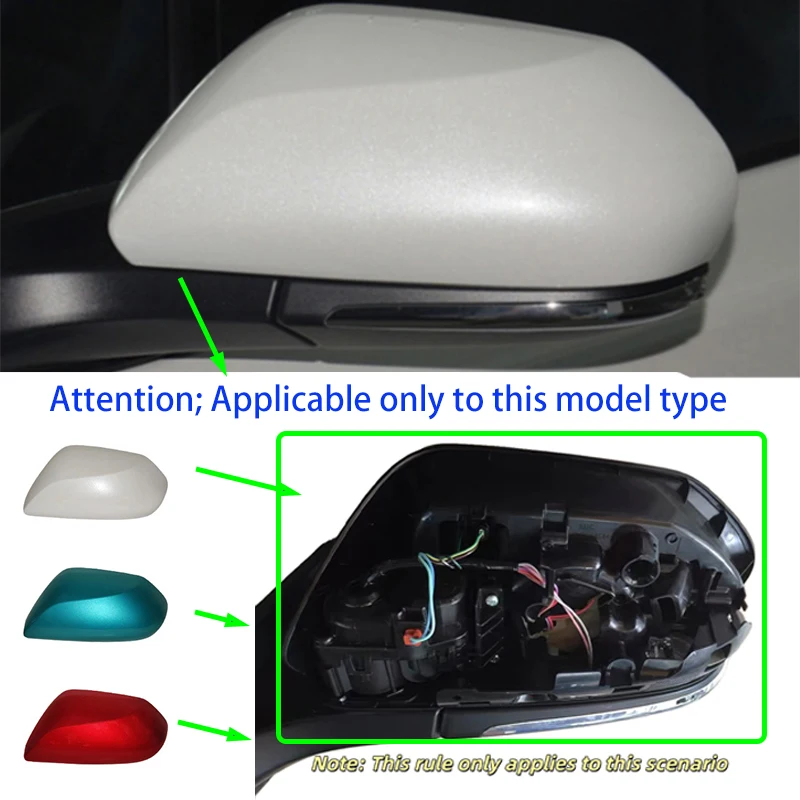 لتويوتا بريوس PHV 2016-2022 اليسار اليمين مرآة الرؤية الخلفية العلب قذائف سفلية إطارات مرآة بدوره إشارات ساخنة العمياء #2