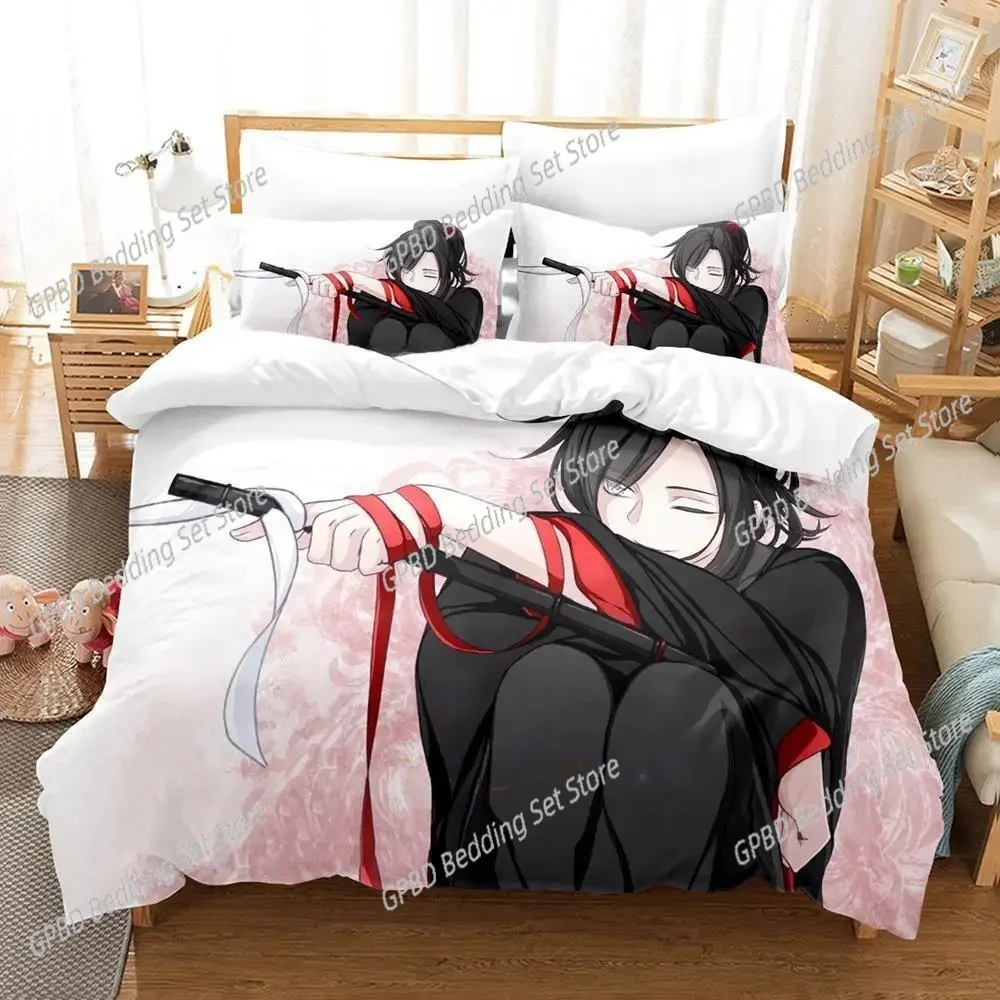 Mo Dao Zu Shi The Grandmaster of Demonic Cultivation 3D Bedding Set Duvet Cover Pillowcases Single Twin Full Queen Home Decor