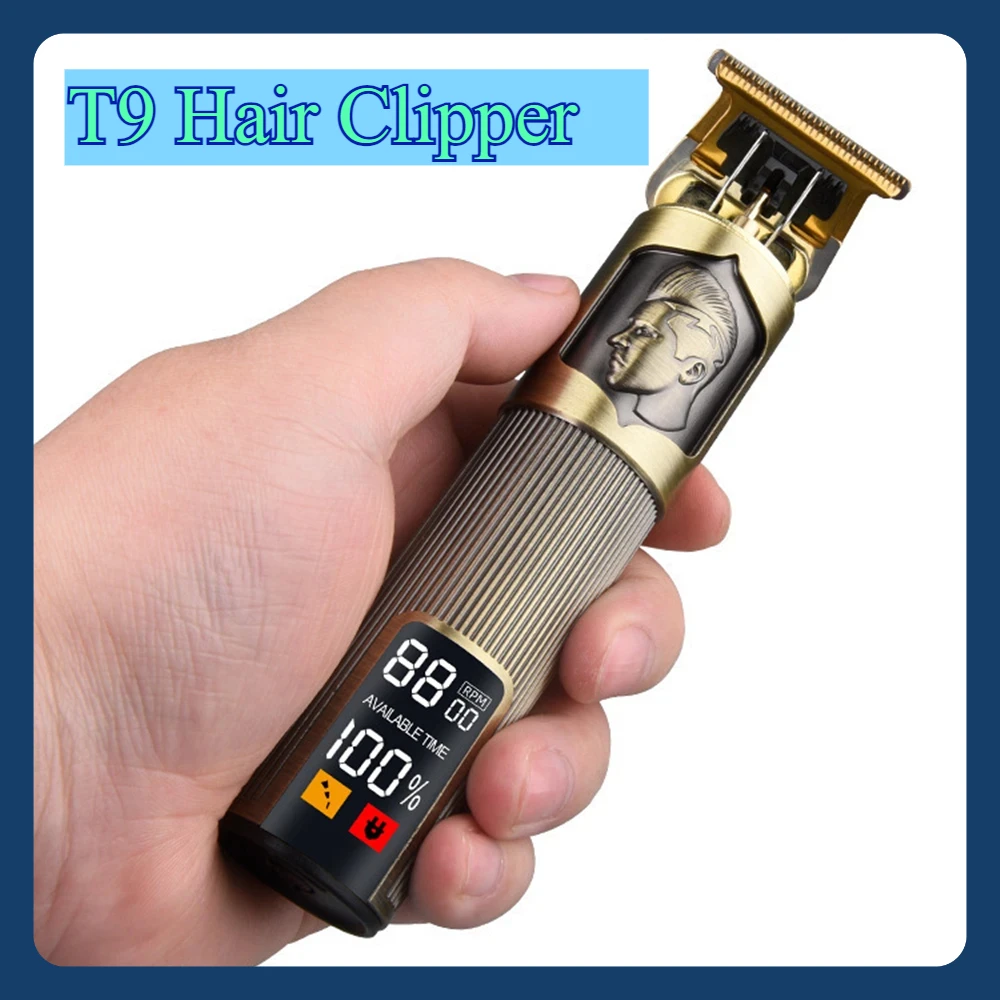 Electric Hair Clipper USB Charging Hair Cutting Machine Vintage Hair Trimmer Portable Shaver Professional Barber Boyfriend Gift
