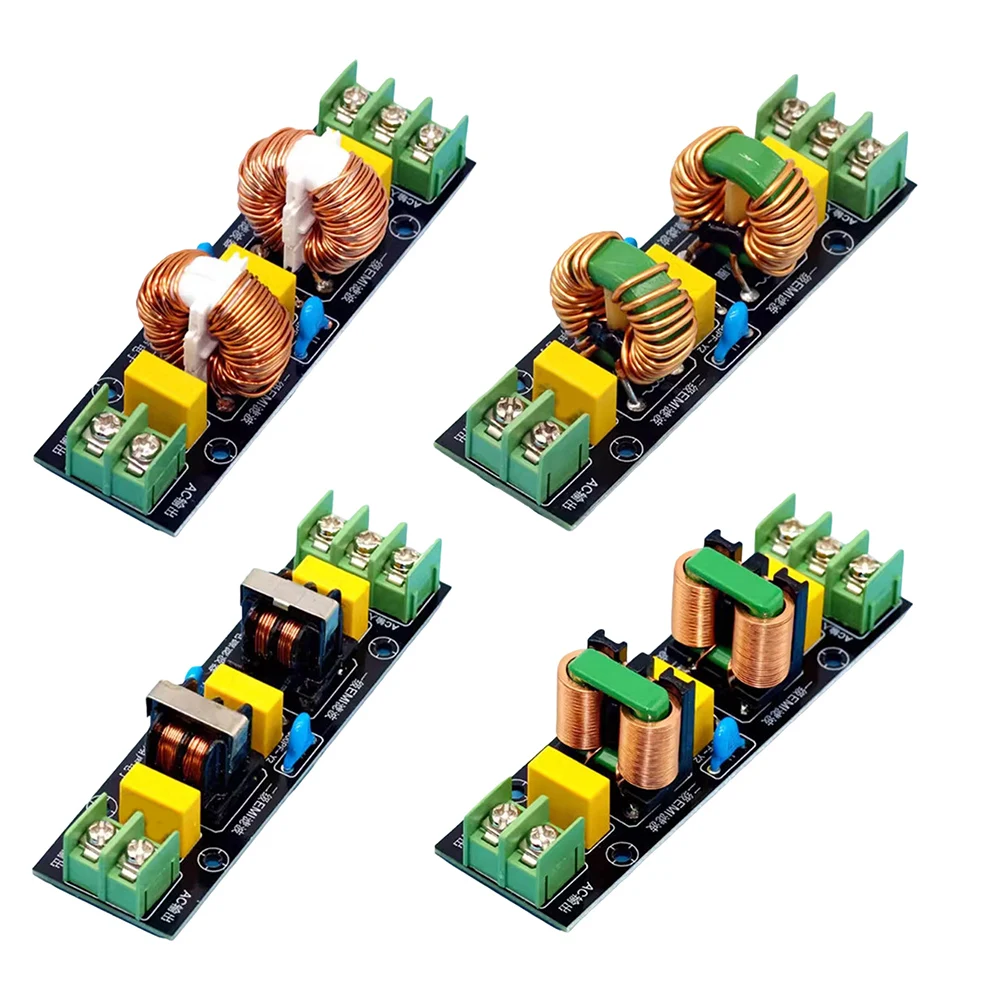 

Модуль фильтрации ЭМП (EMI) для защиты от помех, AC 220В/110В, высокомощный, комплект фильтров для блоков питания, EMC-фильтр.