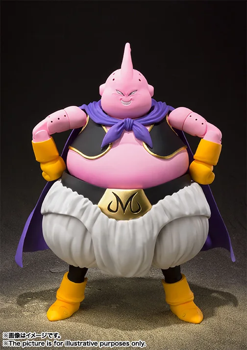 Original BANDAI SHFiguarts Dragon Ball Z Fat Majin-Boo PVC Anime Action Figure Active Joints Model Collectibles