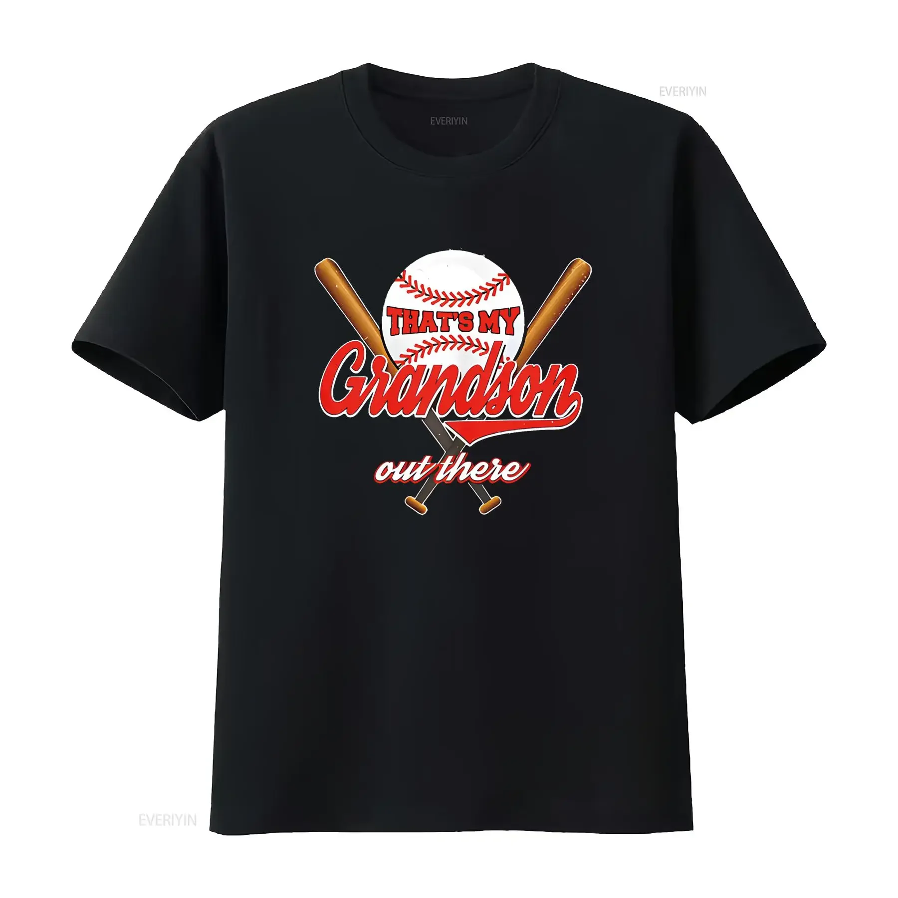 That s My Grandson Out There proud grandma baseball granny T Shirt vintage Washed designer clothes Casual Unisex homme